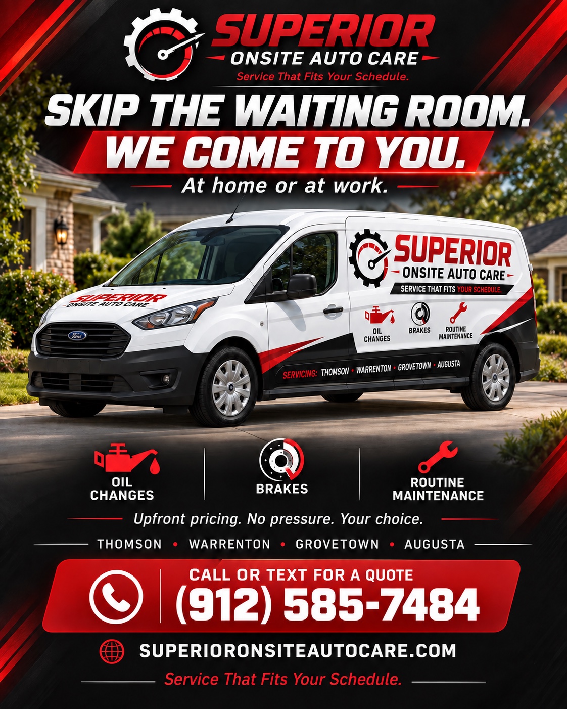 Superior Onsite Auto Care. Service That Fits Your Schedule.